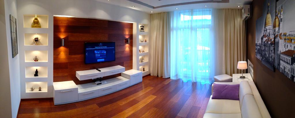 Apartment Mihailovskaya Kijev Szoba fotó